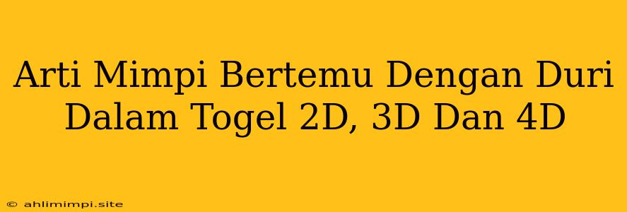 Arti Mimpi Bertemu Dengan Duri Dalam Togel 2D, 3D Dan 4D