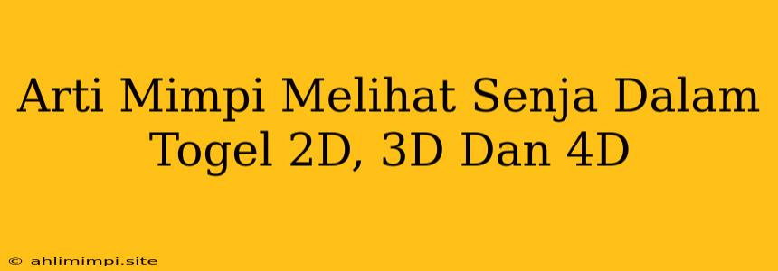 Arti Mimpi Melihat Senja Dalam Togel 2D, 3D Dan 4D